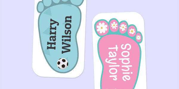 Colour Shoe Labels (A5) - Designer themes