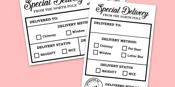 North Pole Delivery Labels