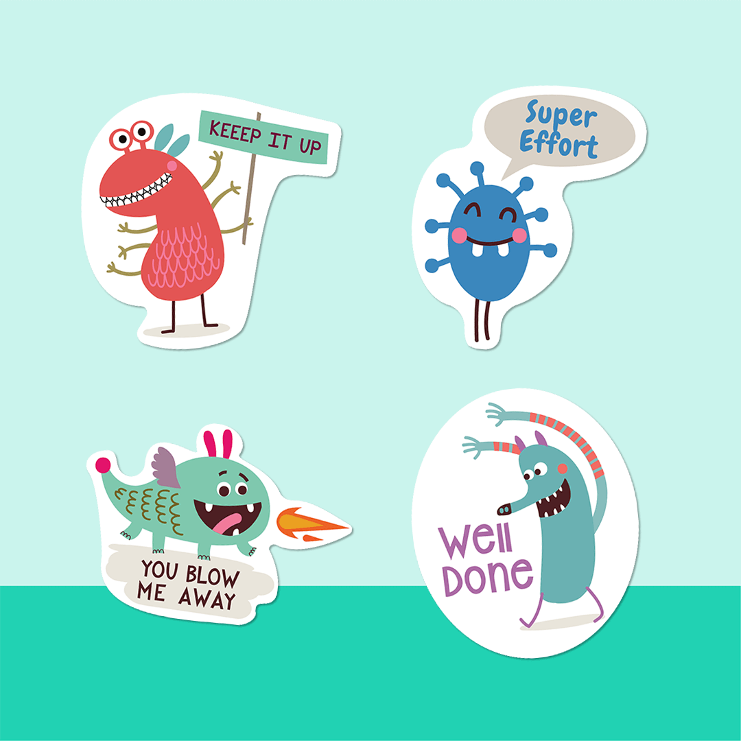 Alien Reward Stickers