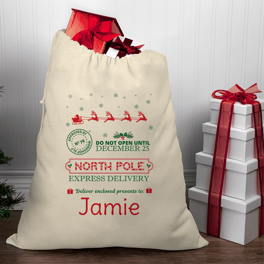 North Pole Delivery - Santa Sack