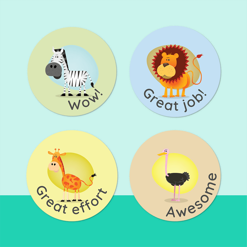 African Safari Merit Stickers