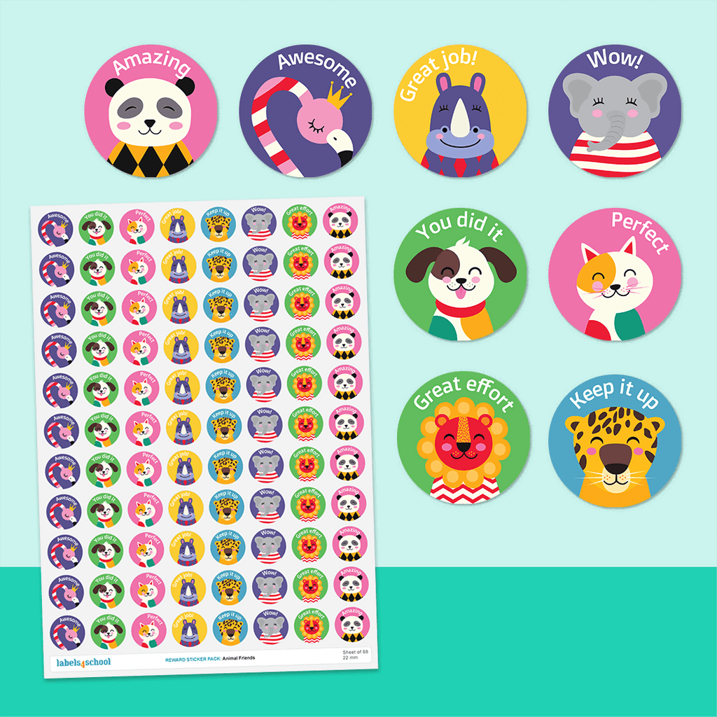 Animal Friends Merit Stickers