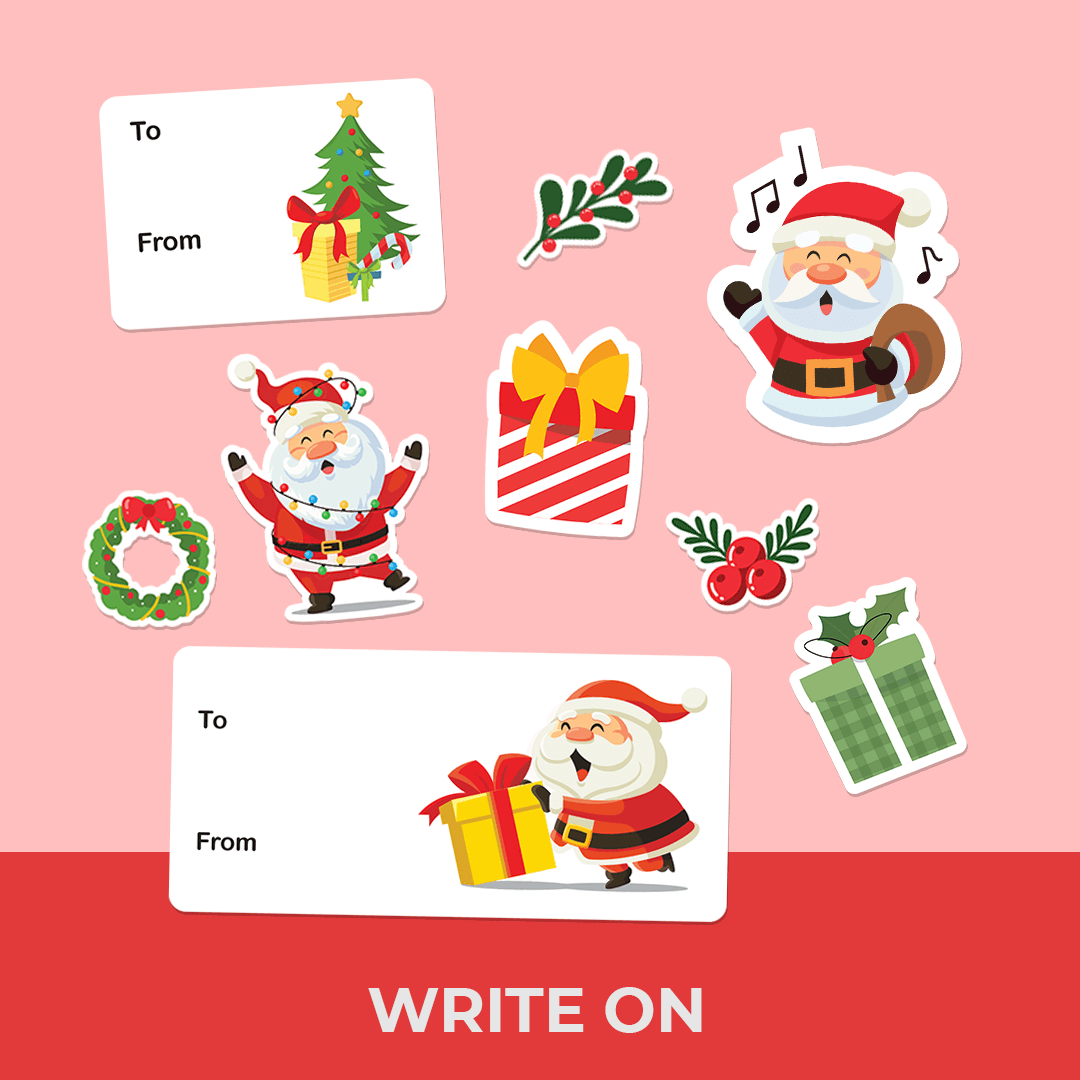 Holly Jolly Christmas Name Tags