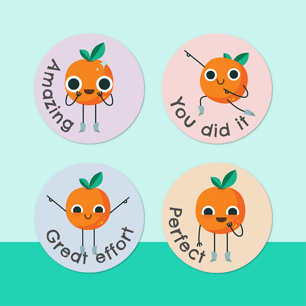 Clementine Merit Stickers