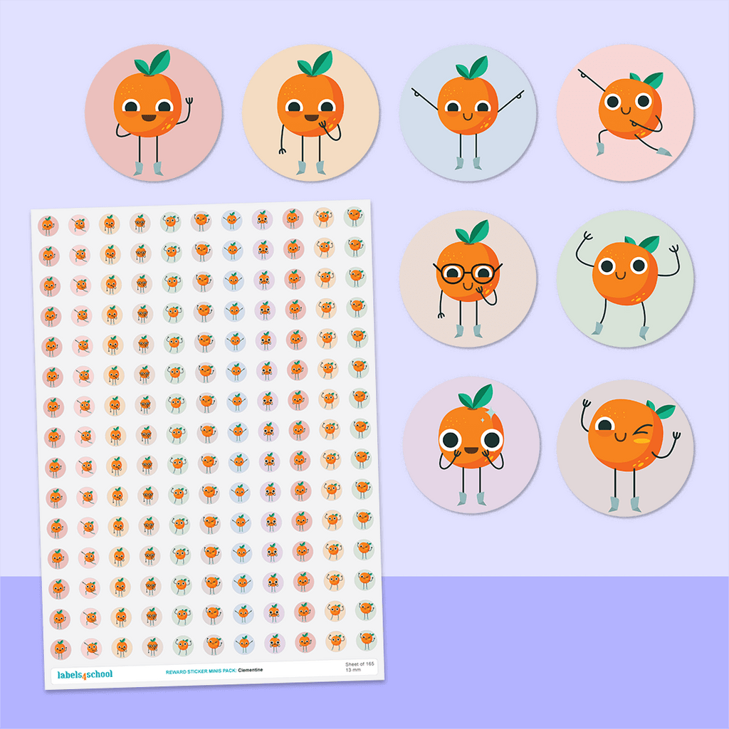 Clementine Mini Dot Stickers