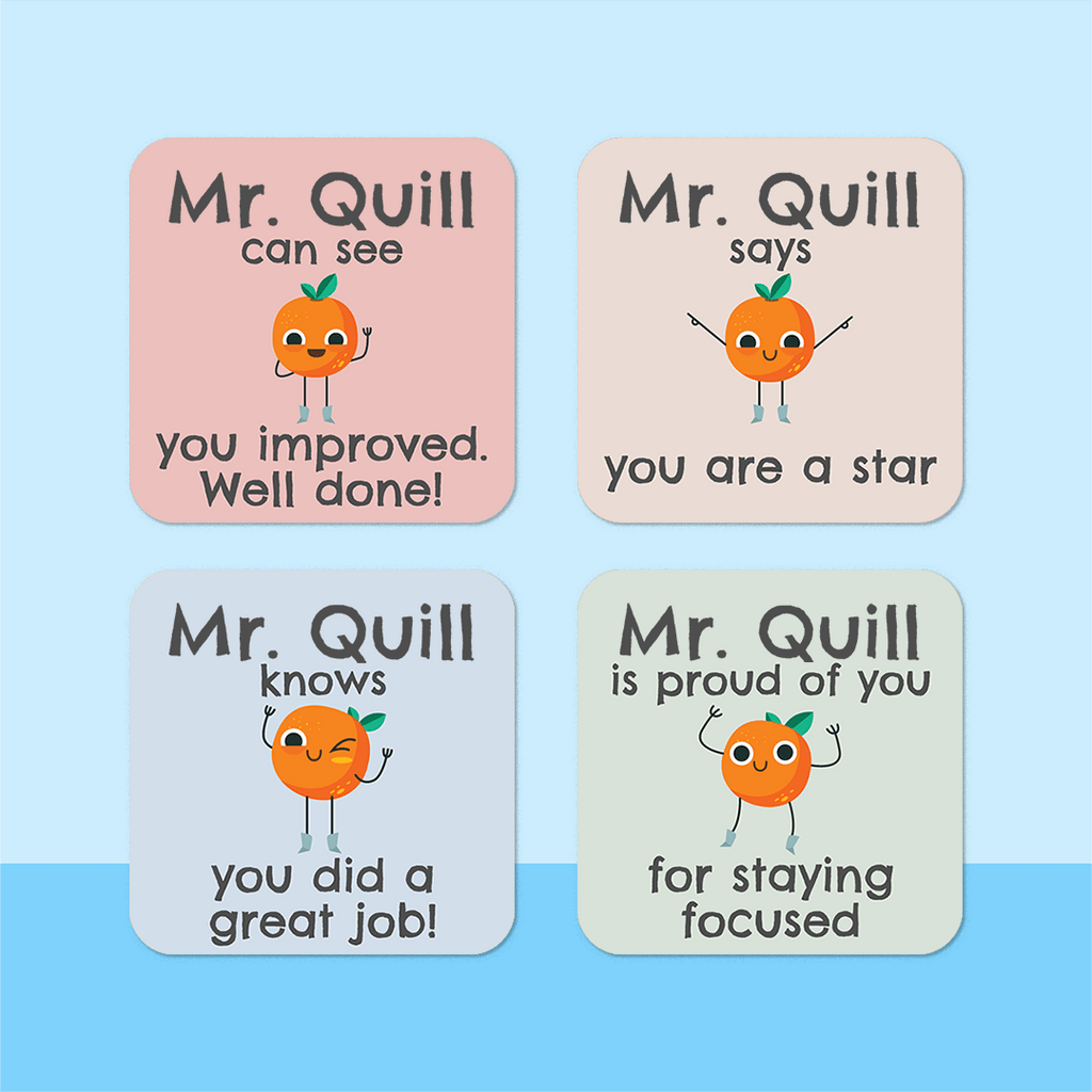 Personalised Clementine Merit Stickers