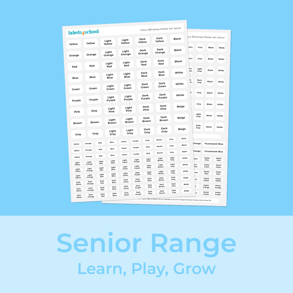 Colour Blind Stickers - Senior