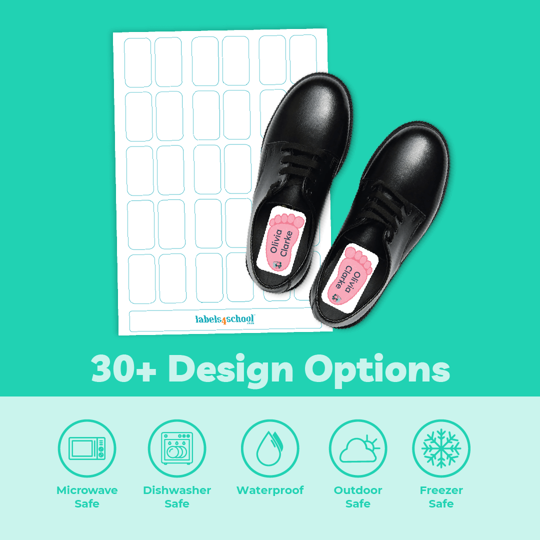 Shoe Name Labels | Durable, Waterproof | Labels4school UK ...