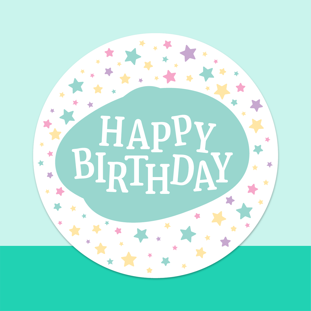 Gift Easy Party Decor Sheet Birthday Pastel