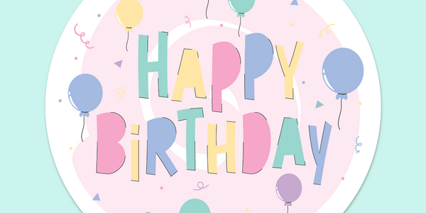 Gift Easy Party Decor Sheet - Birthday Pastel Pink