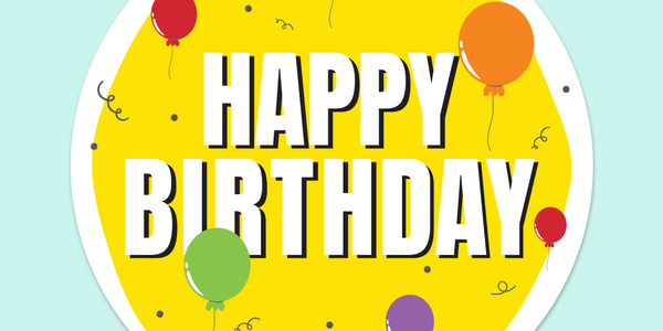 Gift Easy Party Decor Sheet - Birthday Yellow