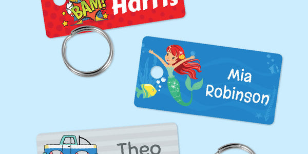 Colour Mini Bag Tags - Designer themes