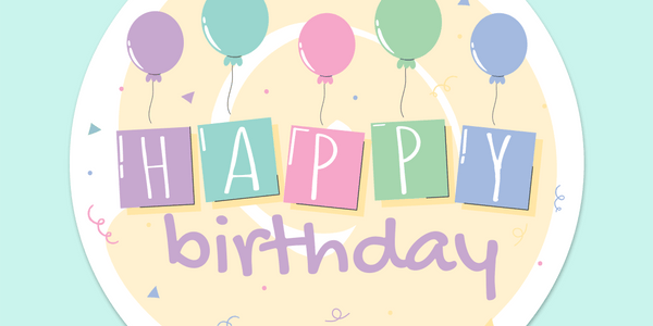 Gift Easy Party Decor Sheet - Birthday Pastel Yellow