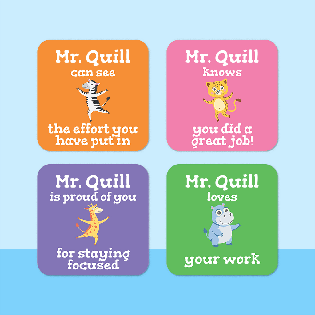 Personalised Dancing Animals Merit Stickers