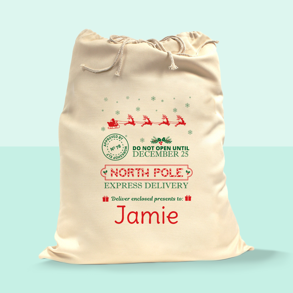 North Pole Delivery - Santa Sack