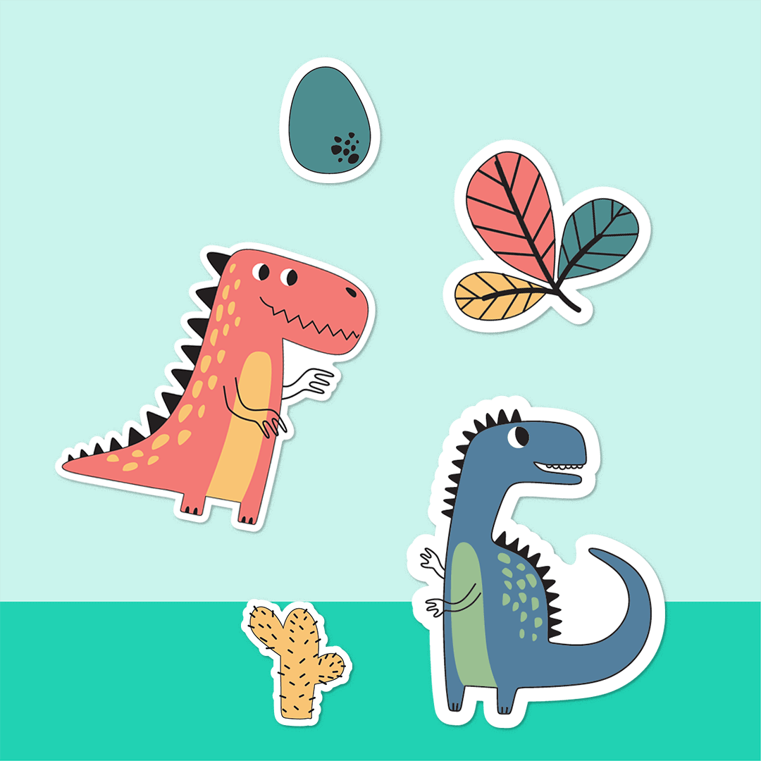 Gift Easy Party Decor Sheet Little Dinos