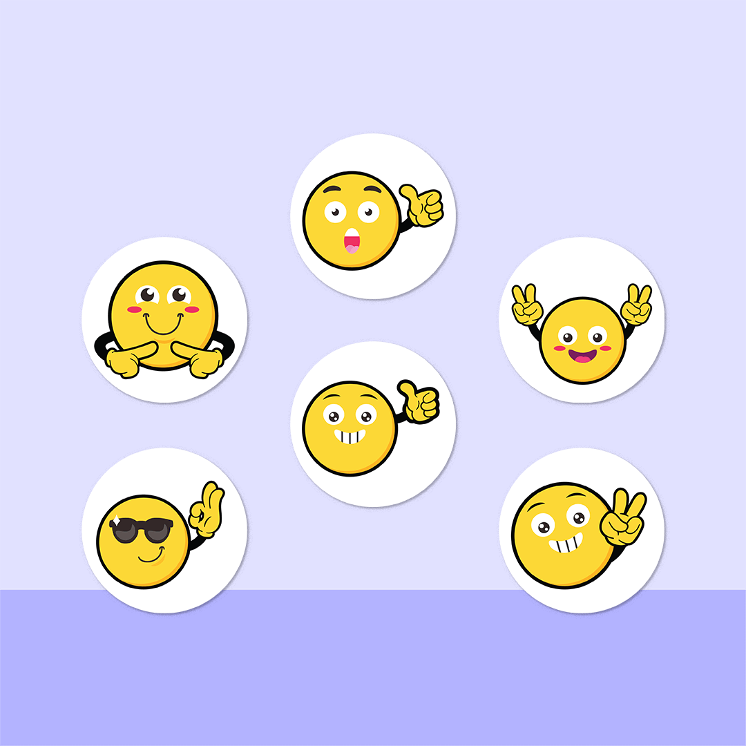 Emoji Friends Mini Dot Stickers