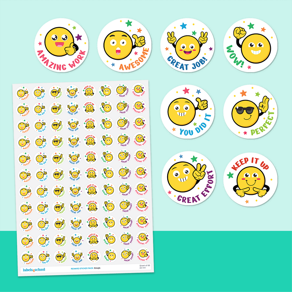 Emoji Friends Merit Stickers