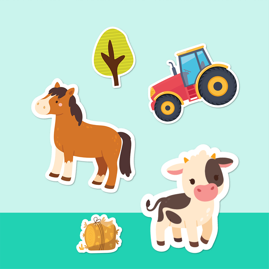 Gift Easy Party Decor Sheet Farm Animals