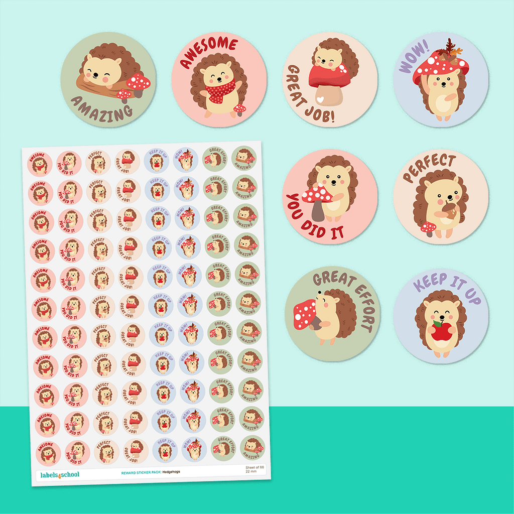 Hedgehogs Merit Stickers