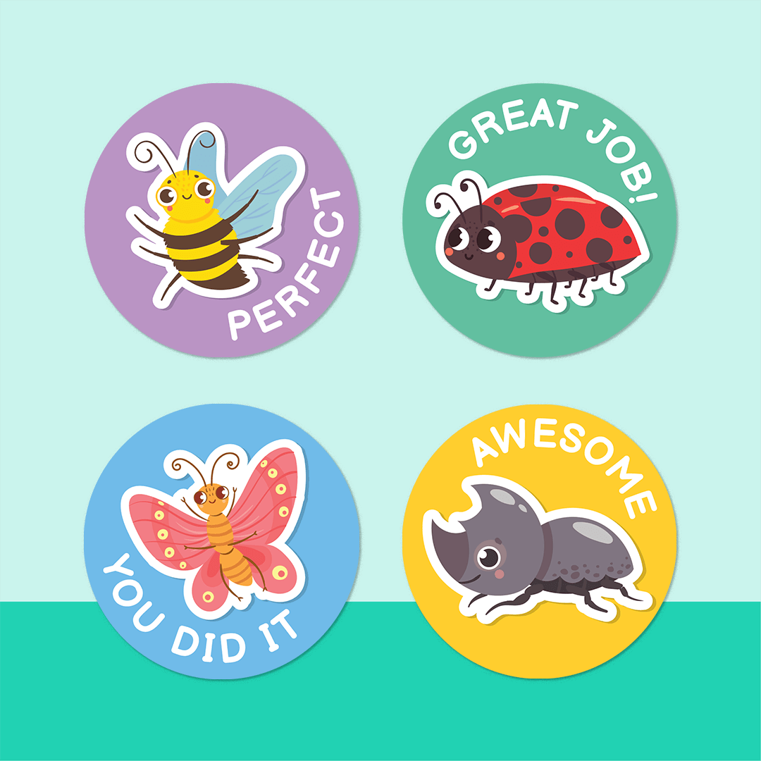 Insects - Reward Stickers 176 pack | Labels4school UK – Labels4School UK