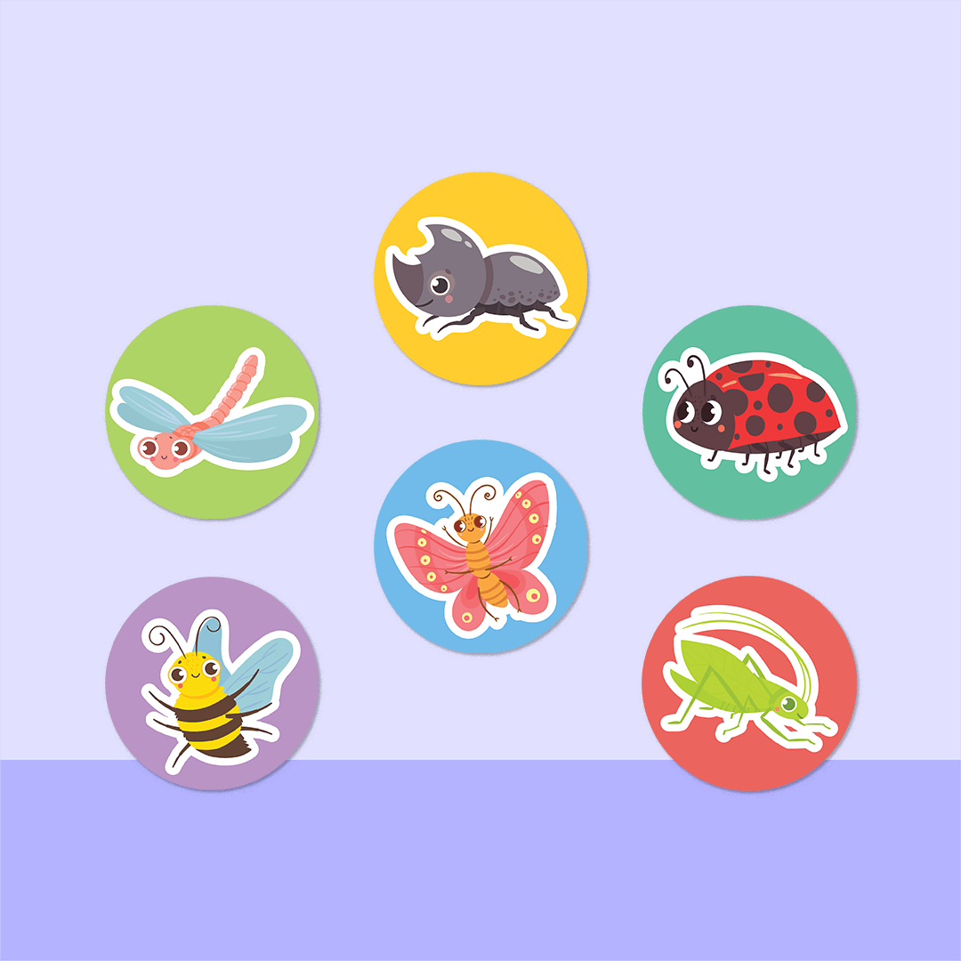Insects Mini Dot Stickers