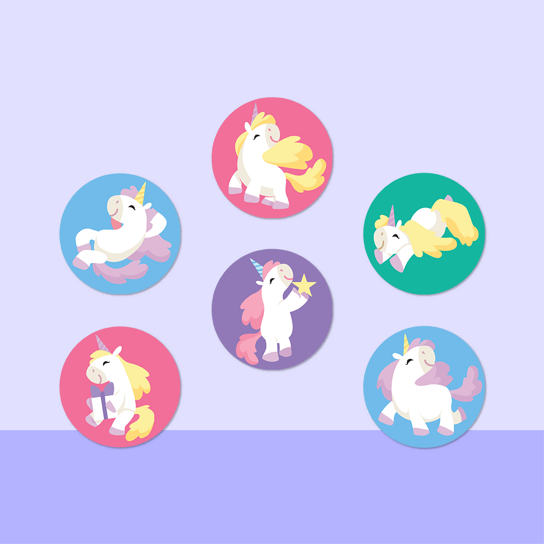 Little Unicorns Mini Dot Stickers