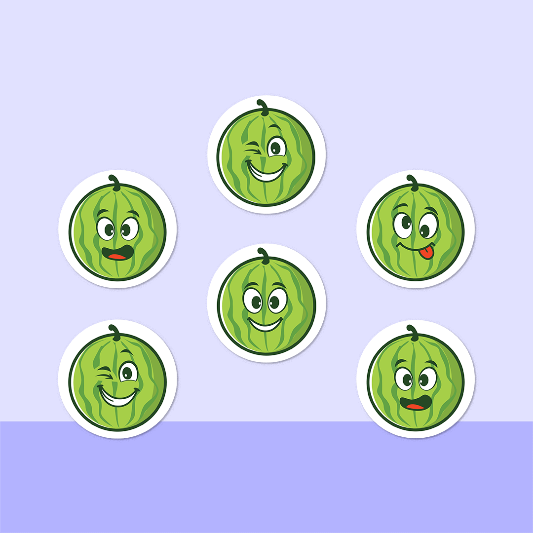 Melons Mini Dot Stickers