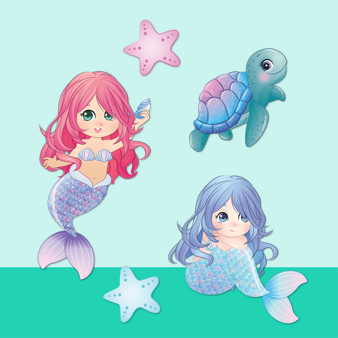 Gift Easy Party Decor Sheet Mermaid Adventure