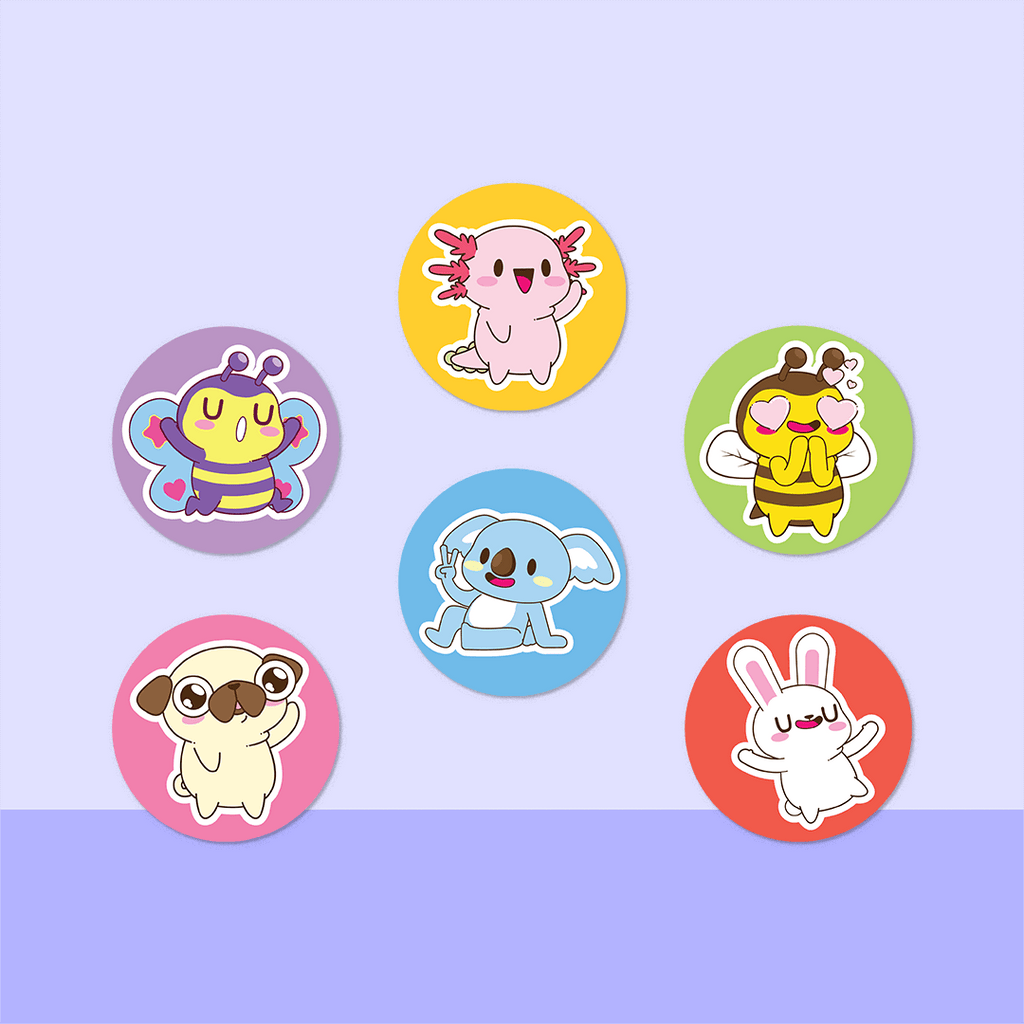 Animal Mix 1 Mini Dot Stickers