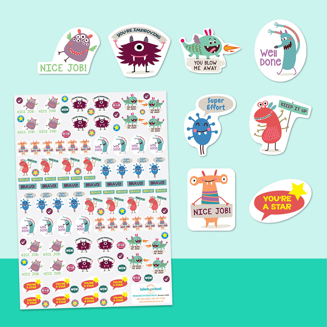 Alien Reward Stickers for Teachers | 240 Fun Praise Stickers ...