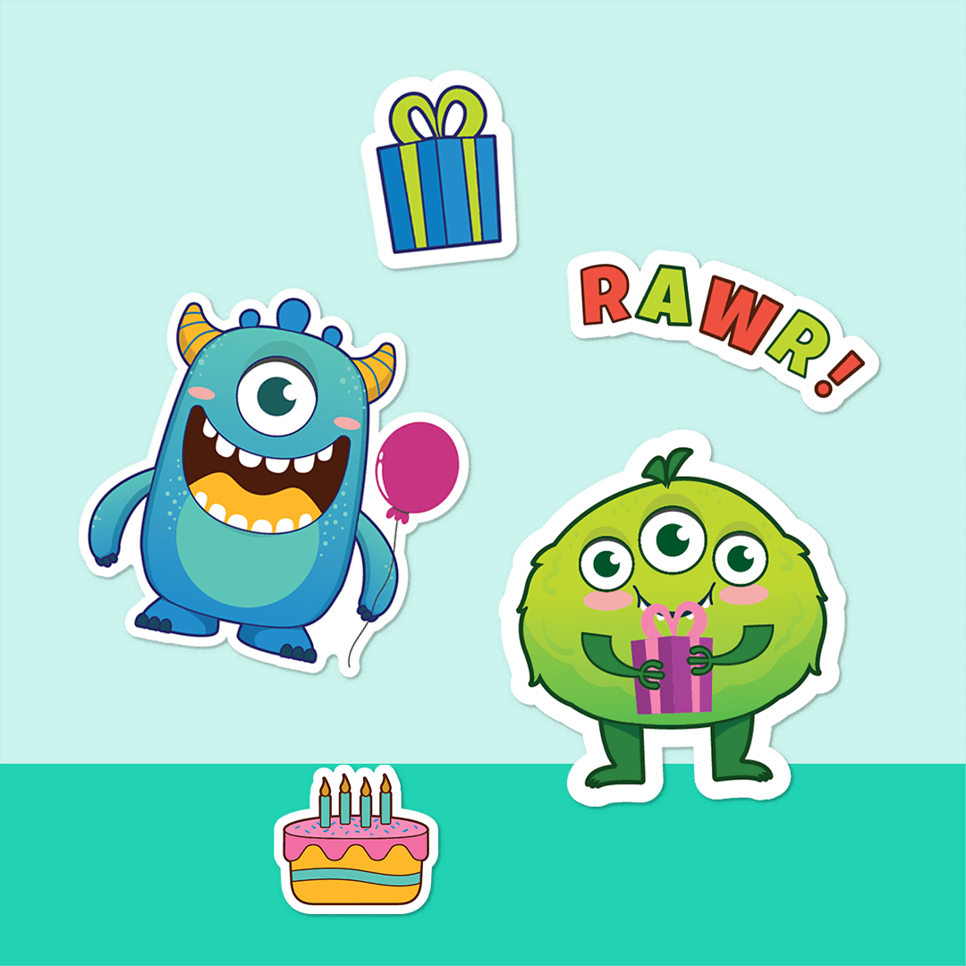 Gift Easy Party Decor Sheet Monster Party