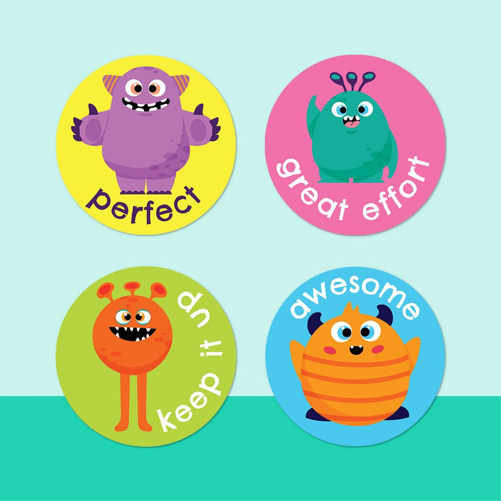 Monsters Merit Stickers