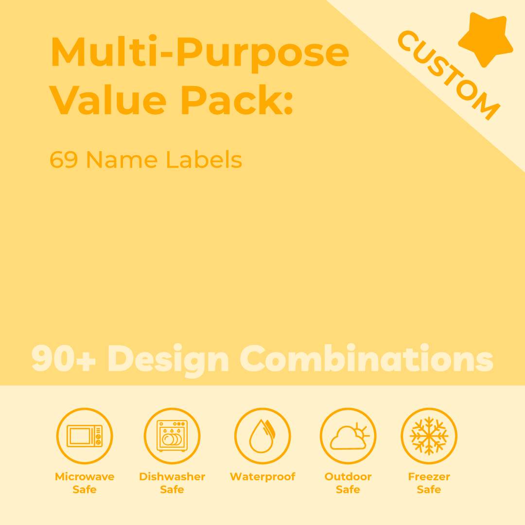 Name labels - Customize your own | 69 Labels | Labels4school UK ...