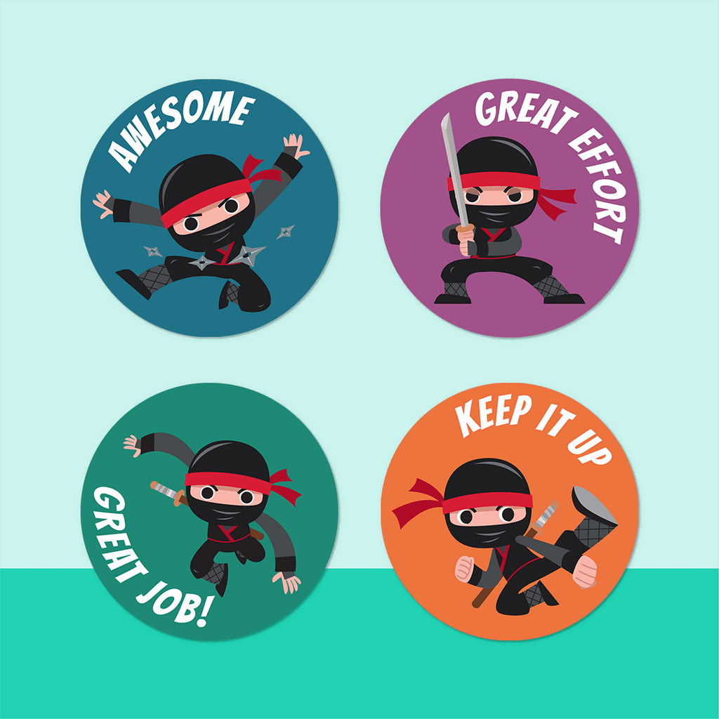 Ninjas Merit Stickers