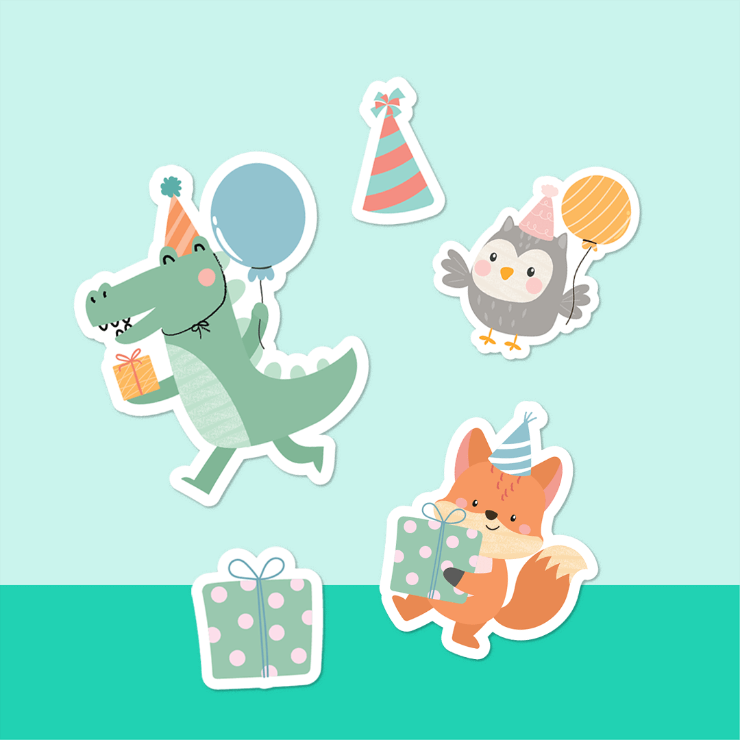 Gift Easy Party Decor Sheet Party Animals