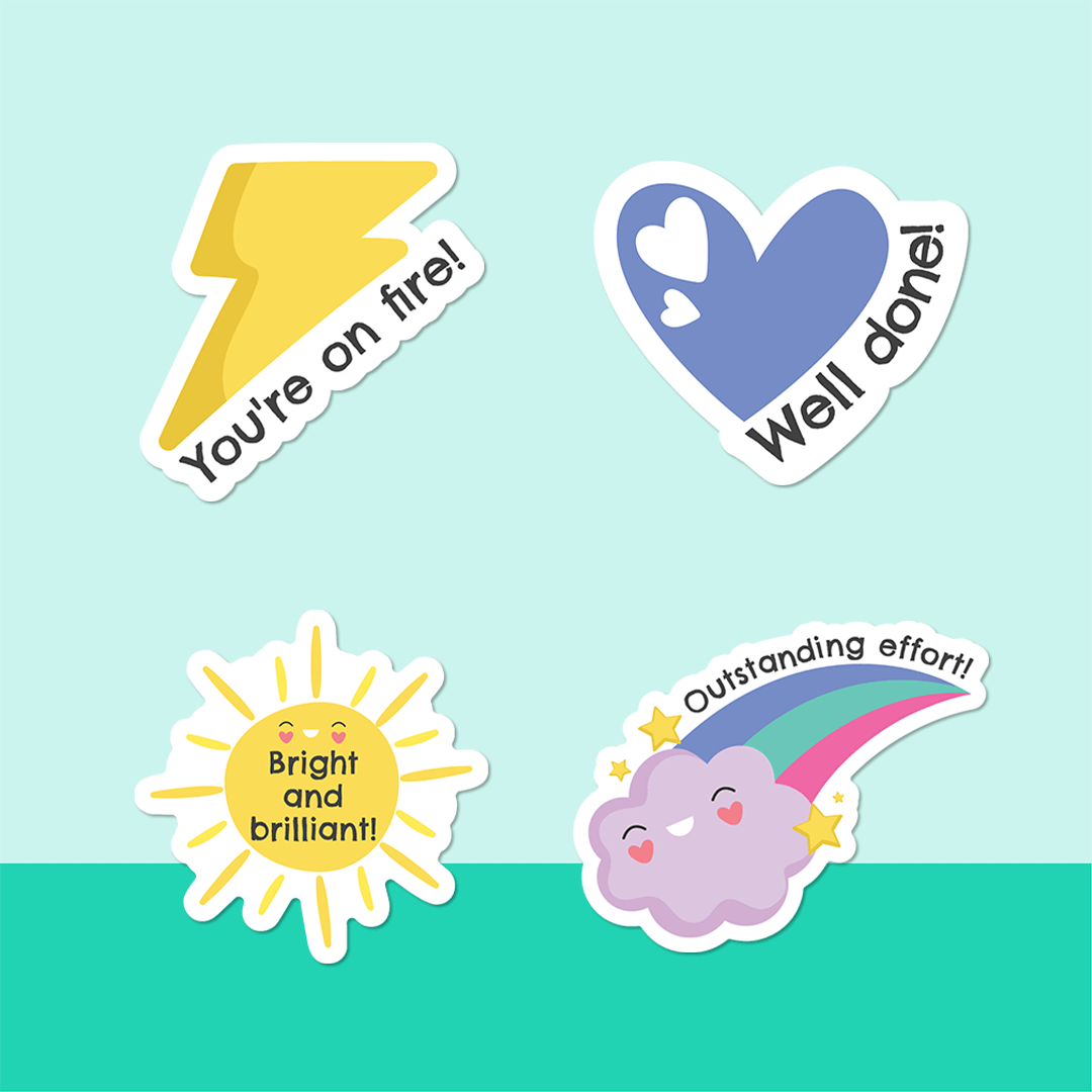 Sunshine Rainbows Merit Labels
