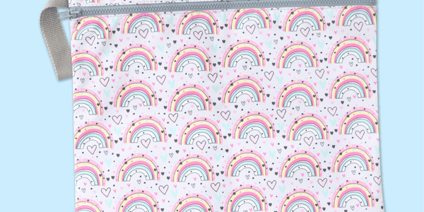 Book Bag - Rainbow Hearts