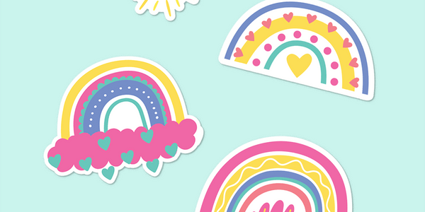 Gift Easy Party Decor Sheet - Rainbows