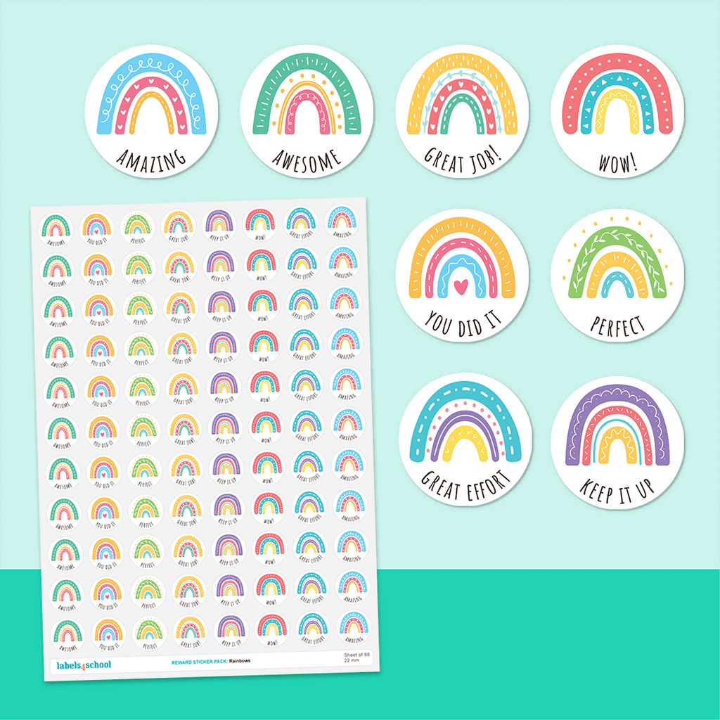 Rainbows Merit Stickers