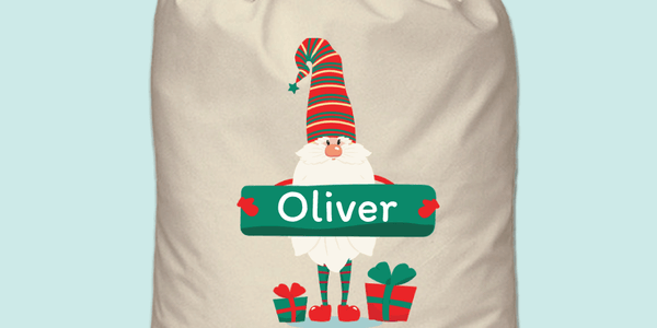 Personalised Santa Sack - Christmas Gnome