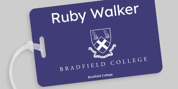 School colour bagtag - Bradfield College