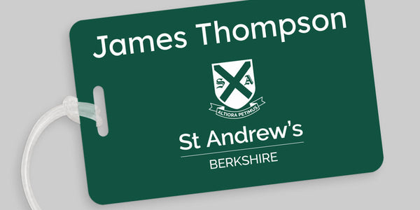 School colour bagtag - St Andrews Berkshire