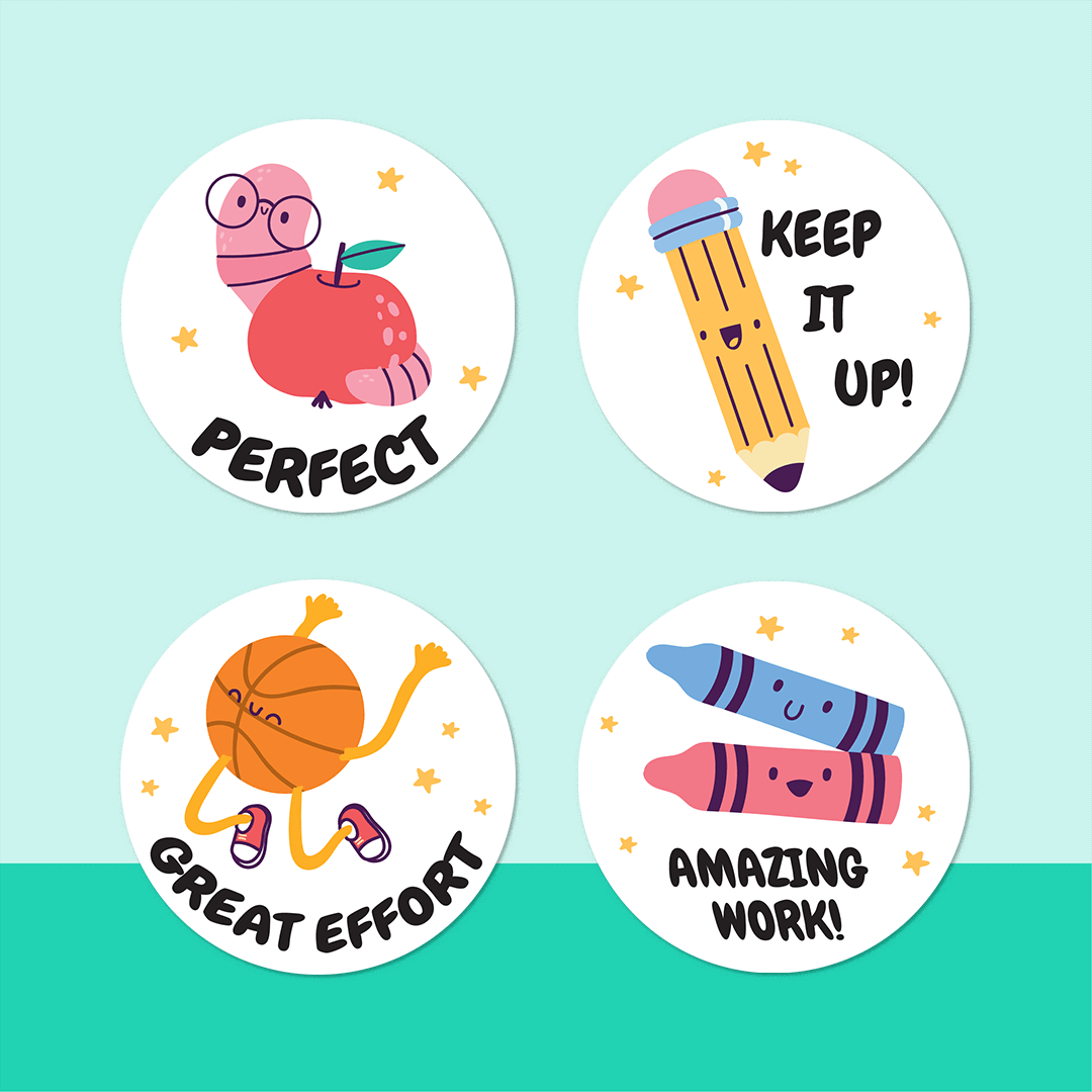 School Elements Merit Stickers | 176 Reward Stickers for Teachers ...