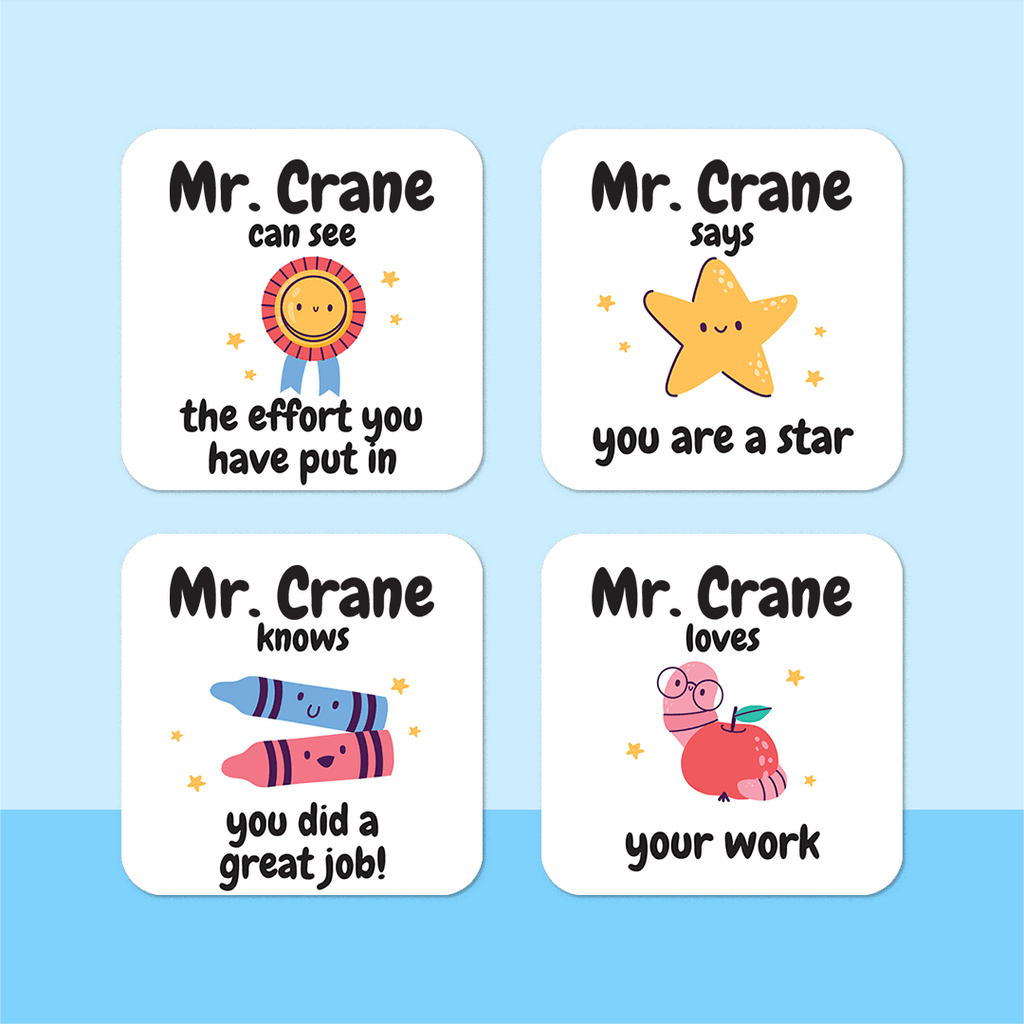 Personalised School Elements Merit Stickers