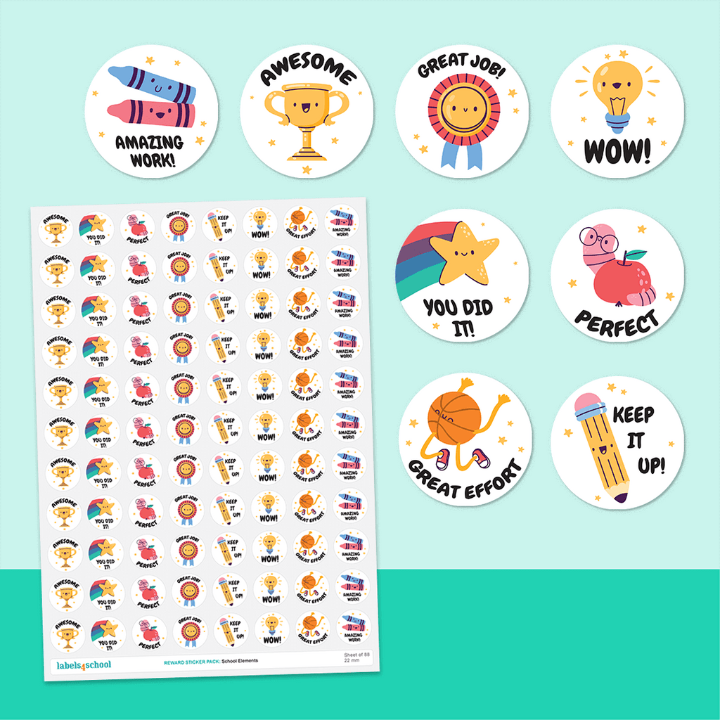 School Elements Merit Stickers