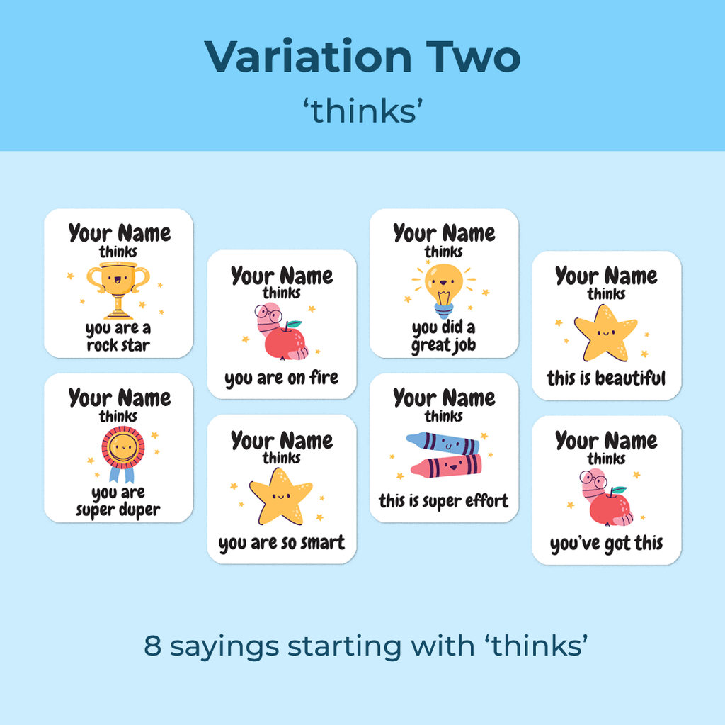Personalised School Elements Merit Stickers