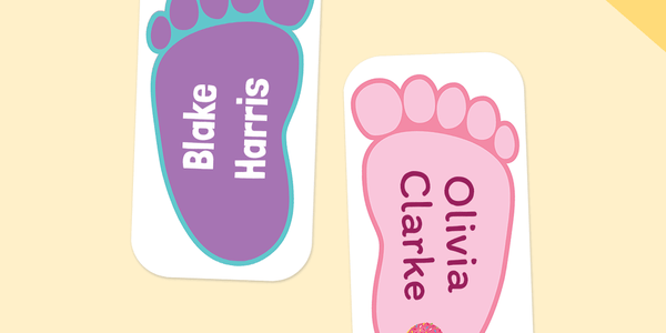 Colour Shoe Labels - Customise your own