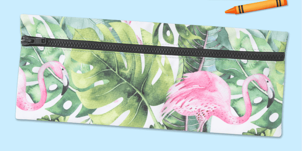 Pencil Bag - Tropical Flamingo