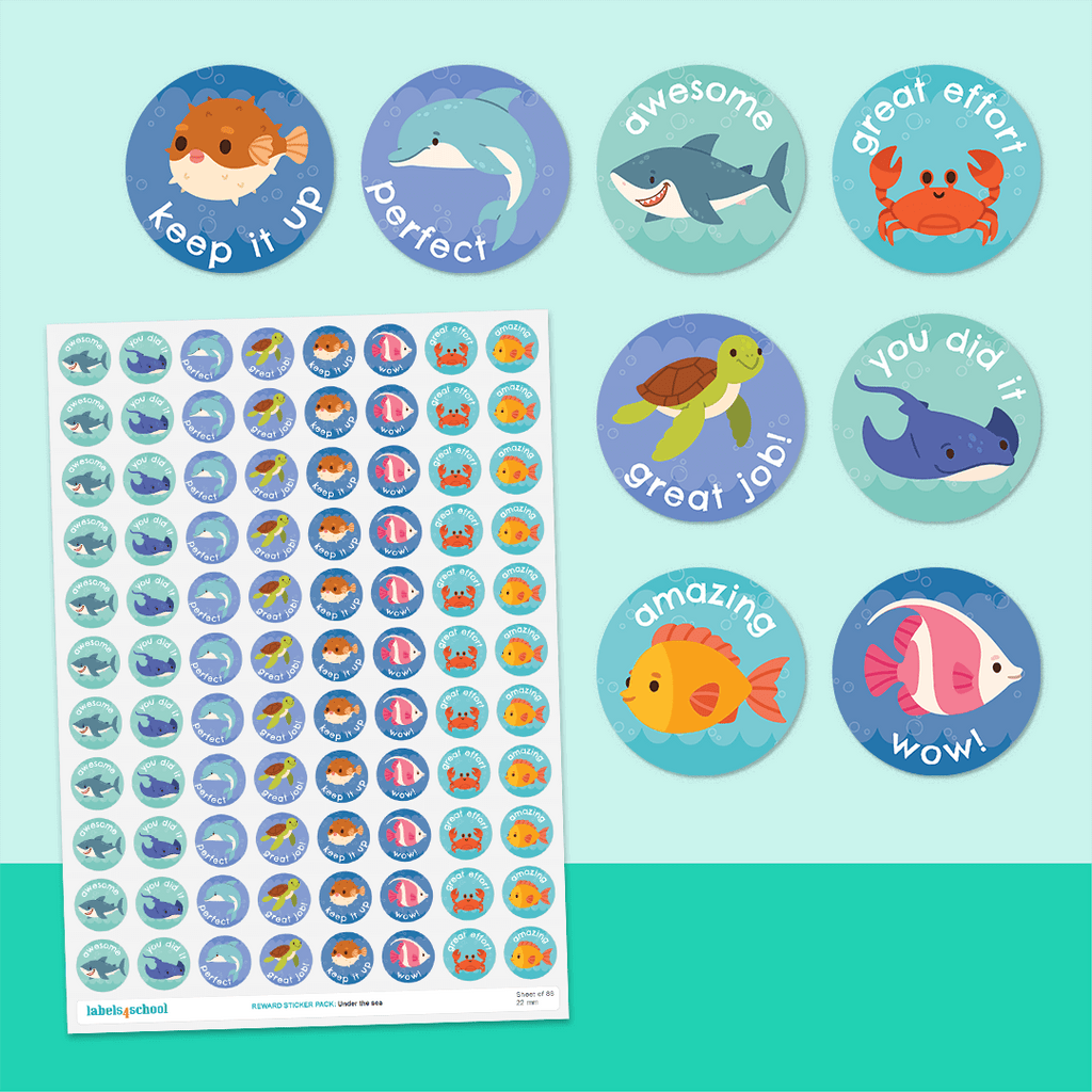 Under the Sea Merit Stickers